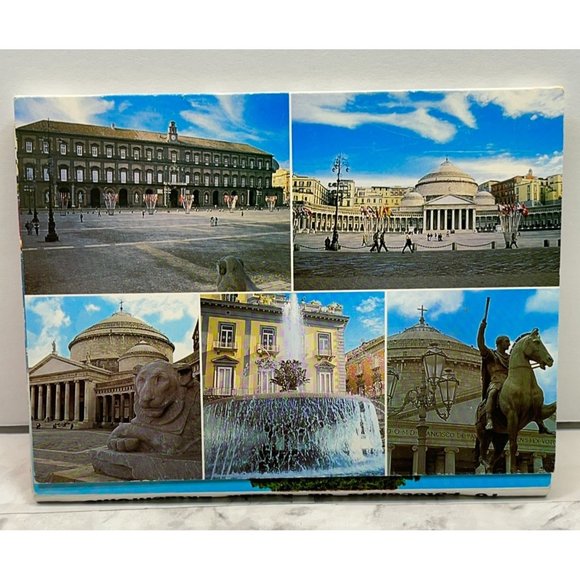 Napoli Italy 16 Color Photo Postcards Accordion Booklet Kodak Ektachrome - Picture 7 of 14